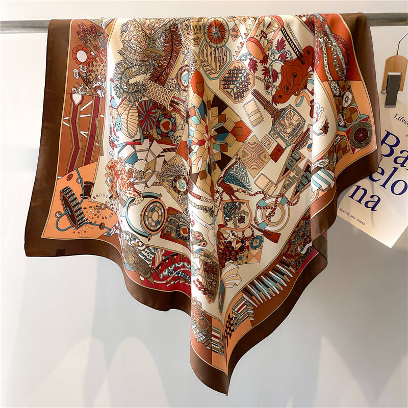 Scarf Silk Square - 2026 New Square Twill Silk Scarf