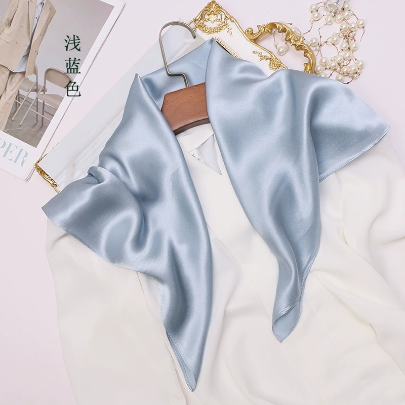 Silk Neck Scarf - Spring & Summer Solid Color Mulberry