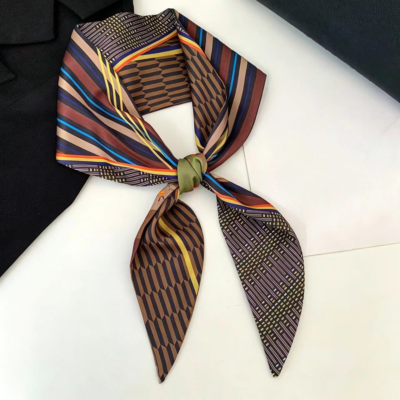 Luxury Print Long Hair Ribbon  - Head Wrap Turban ulasan dan harga