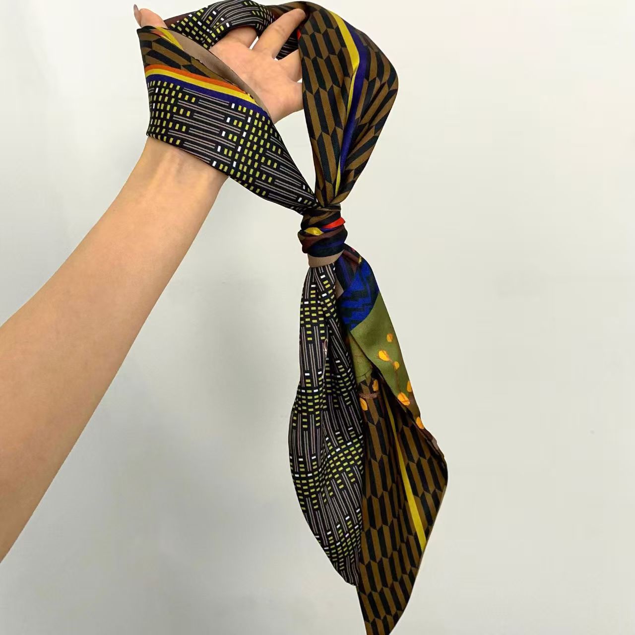 Luxury Print Long Hair Ribbon  - Head Wrap Turban ulasan dan harga