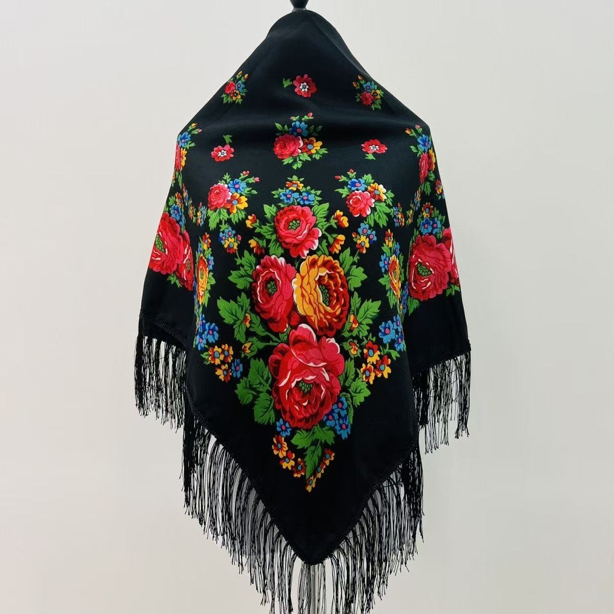 120*120cm Luxury Floral Russia - Bandana Cotton ulasan dan harga