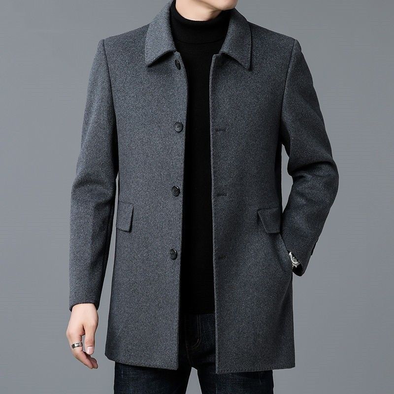 Wool Blend Coat White Mans Sha - Muffler Men Wool ulasan dan harga