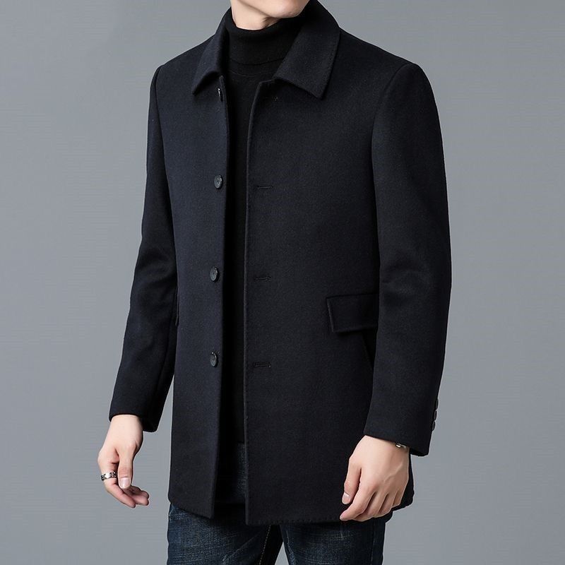 Wool Blend Coat White Mans Sha - Muffler Men Wool ulasan dan harga
