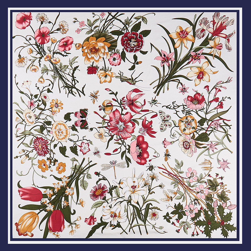 POBING Twill Silk Scarf Women  - Scarf Silk Square ulasan dan harga