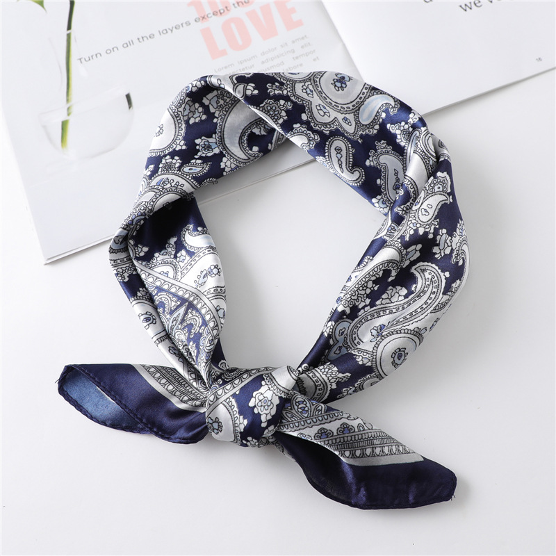 60cm Luxury Square Silk Scarf  - Scarf Silk Square ulasan dan harga