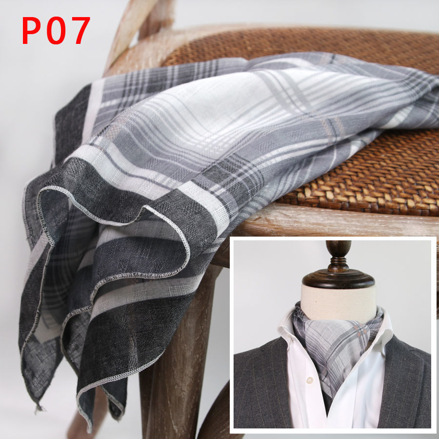 Men's Square Scarf with Button - Scarf Silk Square ulasan dan harga