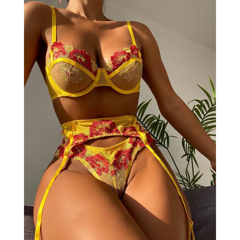 Bikini Fashion Lace Embroidery - Silk Tie Striped ulasan dan harga