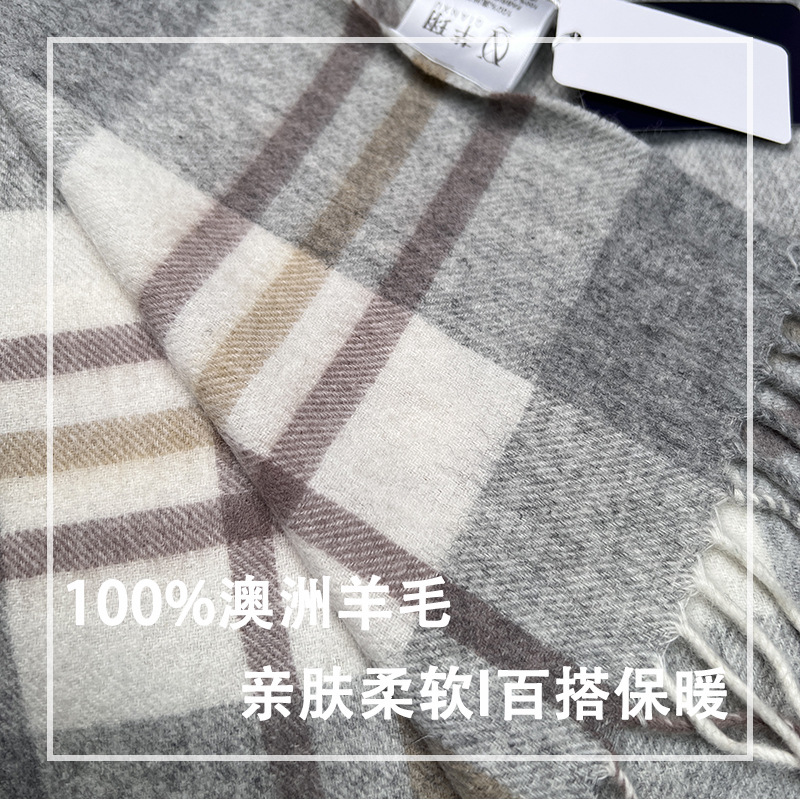 High Quality 100% Wool Scarf W - Muffler Men Wool ulasan dan harga