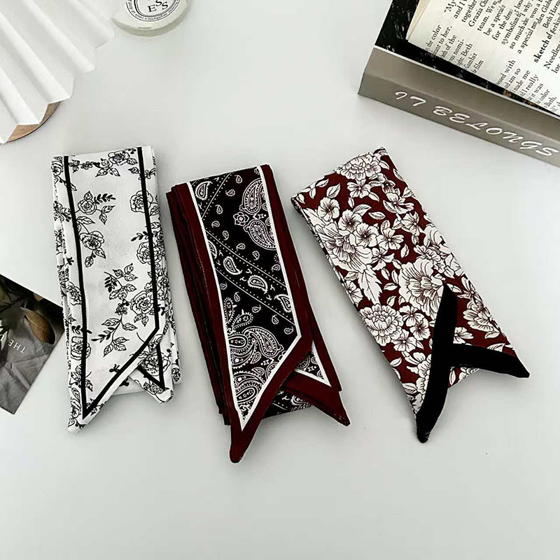 Luxury Fashion Woman Skinny Si - Silk Neck Scarf ulasan dan harga