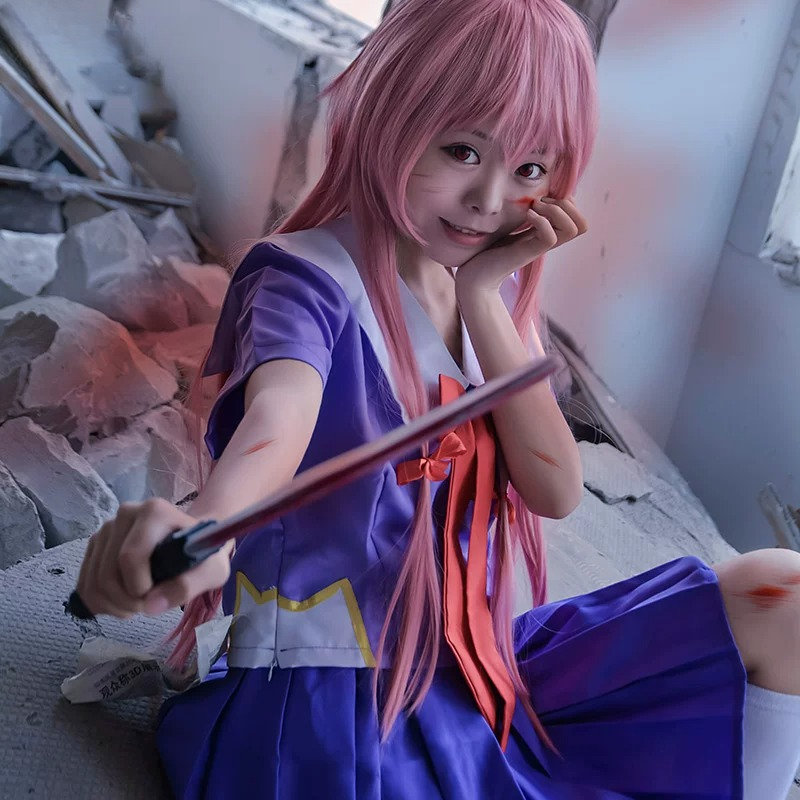 Yuno Gasai Future Diary Cospla - Bow Tie Pre Tied ulasan dan harga