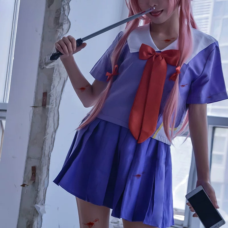 Yuno Gasai Future Diary Cospla - Bow Tie Pre Tied ulasan dan harga